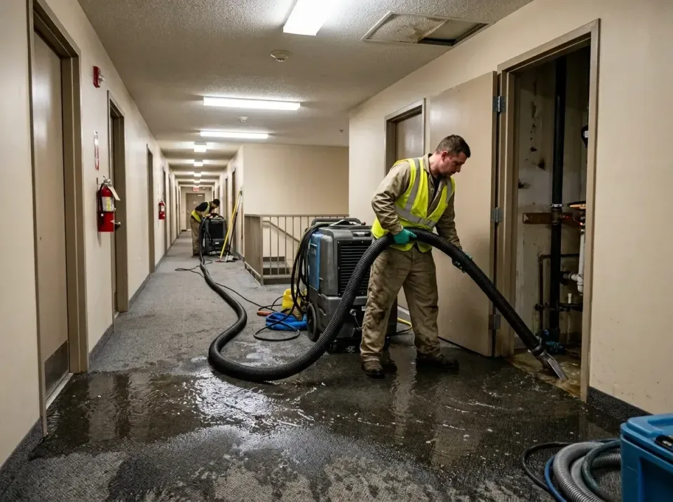multi-unit-apartment-hallway-f-005 — frequently asked questions, Emergency Burst Pipe Water Extraction & Removal in Cherry C…